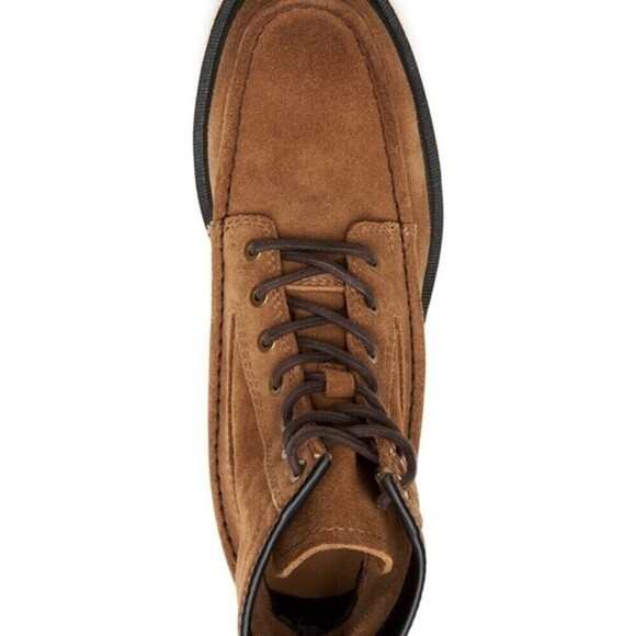 NWT Frye Montana Tan Moc Wedge Work Boots SZ 9.5 M - Picture 4 of 11